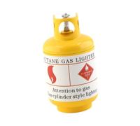 Fiocias Serbatoio Modello Carburante RC per Veicolo Telecomandato in Metallo Mini Tanica Accessorio Realistico Ricambio Coperchio Apribile Adatto, Giallo
