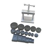 Fiocias Set di strumenti per presse per orologi, kit di riparazione professionale per orologi, pressa per lunetta, cassa per orologiaio con stampi di