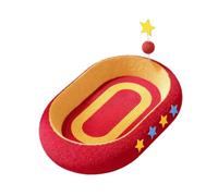 Fiocias Tiragraffi per Gatti Cuccia Graffiatoio Tavoletta Graffiante Divano Base Antiscivolo E Corda di Carta Resistente con Pallina Adatto a Gatti Appartamen, Ovale