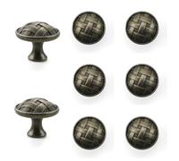 FIOLIRTL Pomelli Per Mobili 8 Pezzi Di Porta Della Cassettiera Modello Circolare Maniglia A Mano Maniglia Del Cassetto In Lega Di Zinco A