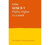 Fiona Mapp GCSE 9-1 Maths Higher In A Week (Tascabile)