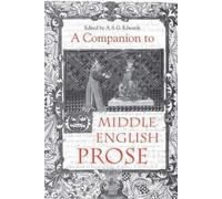 Fiona Somerset A Companion to Middle English Prose (Tascabile)