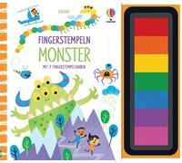 Fiona Watt Cand Fingerstempeln: Monster: mit 7 Stempelfarben (Copertina rigida)