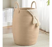 Fiona's Magic - Cesto portabiancheria grande, 65 l, in tessuto, per coperte, giocattoli e culle sporche, organizer per camera da letto e soggiorno, colore: marrone