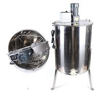 Fionda elettrica per miele con coperchio in vetro 4 cornici, a nido d'ape miele in acciaio inox apicoltura centrifuga velocità regolabile professionale miele estrattore per apicoltori dilettanti
