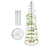Fionda per piante, fibbia in metallo, griglia di supporto per piante rampicanti, obelisco da giardino, resistente alla ruggine, per fagioli di piselli, fiori, rose, vigneto, edera