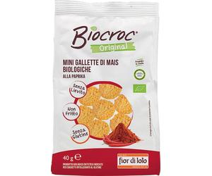 Fior Di Loto BioCroc Mini Gallette Mais Al Gusto Di Paprika 40g