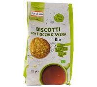 Fior di Loto Biscotti biologici ai fiocchi d'avena - Ricchi di fibre - vegani e senza olio di palma - 350 g