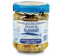 Fior di Loto COMPAGNIA DELLA PESCA TRADIZIONALE FILETTI DI SGOMBRO IN OLIO EXTRA VERGINE DI OLIVA 200 G