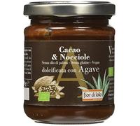 Fior Di Loto Crema Spalmabile Cacao e Nocciole Bio Dolcificata con Agave, 200g