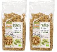 Fior di Loto Crunchy Con Fiocchi D'Avena, 30g (Confezione da 2)