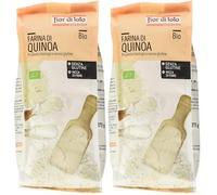 Fior di Loto Farina di Quinoa senza Glutine, 375g (Confezione da 2)