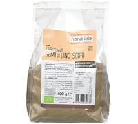 Fior di Loto Farina di semi di lino scura biologica - Migliore fonte di fibre - Ricca di proteine - 400 g