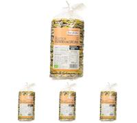 Fior di Loto, Gallette di riso nero con curcuma bio, senza glutine, 100g (Confezione da 4)