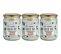 Fior Di Loto Olio Vergine Di Cocco Bio 3x450 ml Olio