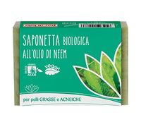 Fior di Loto Saponetta all'Olio di Neem Bio per pelli grasse e acneiche 100 g