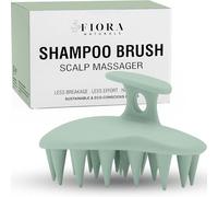 Fiora Naturals Spazzola massaggiante per cuoio capelluto, esfoliante in silicone per rimuovere la forfora e la crescita dei capelli, spazzola per capelli bagnati e asciutti, per uomini, donne, bambini