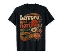 Fioraio Fiori Mestiere Retro Vintage Maglietta