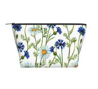 Fiordalisi di camomille dell'acquerello, Borsa da toilette Borsa per trucco Borsa per cosmetici Borsa da toilette da viaggio portatile