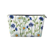 Fiordalisi di camomille dell'acquerello, Borsa da toilette Borsa per trucco Borsa per cosmetici Borsa da toilette da viaggio portatile