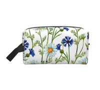 Fiordalisi di camomille dell'acquerello, Borsa per il trucco Borsa per cosmetici Borsa da viaggio portatile da viaggio Borsa per trucco Organizer