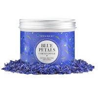 Fiordaliso, fiordaliso secchi, blu, 100% fiori di fiordaliso organici, senza calici, colori vivaci e gusto completo, per fai da te, tè, cottura, sapone, insalate e decorazioni per torte