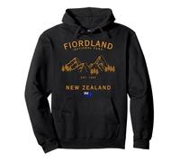Fiordland National Park Nuova Zelanda Bandiera Te Wahipounamu Felpa con Cappuccio