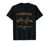 Fiordland National Park Nuova Zelanda Bandiera Te Wahipounamu Maglietta