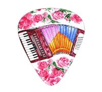 Fiore a fisarmonica acquerello rosa,12 pezzi di plettri per chitarra, 3 plettri di diverso spessore per chitarra acustica, basso, ukulele