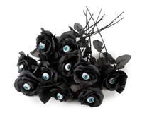 Fiore a forma di bulbo oculare Fiori artificiali di Halloween Rosa nera