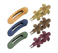 Fiore A Forma Di Capelli Grip 6 Pz/pacco Elegante Barrettes Testa Accessori Colore Opzionale Per Lo Styling Di Modo Gentle Grip Barrettes