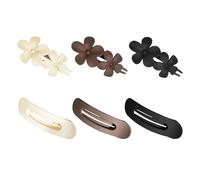 Fiore A Forma Di Capelli Grip 6 Pz/pacco Elegante Barrettes Testa Accessori Colore Opzionale Per Lo Styling Di Modo Gentle Grip Barrettes