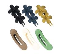 Fiore A Forma Di Capelli Grip 6 Pz/pacco Elegante Barrettes Testa Accessori Colore Opzionale Per Lo Styling Di Modo Gentle Grip Barrettes