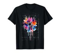 Fiore Acquarello Arte Floreale Stile Moderno Decorazione Margherita Maglietta