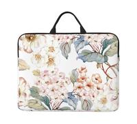 Fiore Acquerello Pastello Botanico Rosa, Custodia per laptop da 14 pollici, borsa per notebook, custodia per laptop, valigetta con maniglia