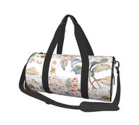 Fiore acquerello pastello rosa botanico, Borsone da viaggio di grande capacità Borsa rotonda Borsa da viaggio sportiva Borsa da viaggio Borsa da fitness
