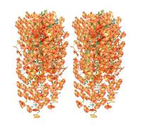 Fiore artificiale, 2 pezzi di falsi viti di pensieri realistici | accessori per uccelli da giardino - per decorazione matrimonio terrazza porta parete esterna ingresso balcone giardino esterno casa