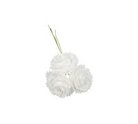 Fiore Artificiale BOMBONIERA 36 fiori ROSA Petali Stella Colore BIANCO 1B1R