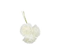 Fiore Artificiale BOMBONIERA 36 fiori ROSA Petali Stella Colore PANNA 1B1T