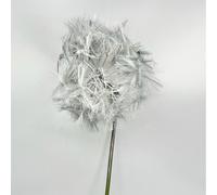 Fiore Artificiale di Natale Ramo SOFFIONE colore argento da 91 cm 198K