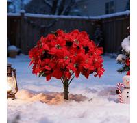 Fiore artificiale di prima qualità mangrovia striscia di terra Plug, pianta artificiale giardino paletto realistico pianta autunno topiaria ornamento decorazione, per cortile, portico, festa di nozze