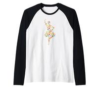 Fiore Ballerino dell'altopiano Maglia con Maniche Raglan