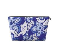 Fiore blu, Borsa da toilette Borsa per trucco Borsa per cosmetici Borsa da toilette da viaggio portatile