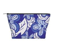 Fiore blu, Borsa da toilette Borsa per trucco Borsa per cosmetici Borsa da toilette da viaggio portatile