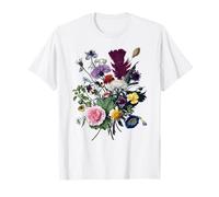 Fiore botanico vintage fiore selvatico giardino botanica Maglietta