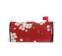 Fiore Cherry Blossom Red Copertura decorativa della cassetta della posta per mardi divertimento natale copertura della cassetta postale di dimensioni standard para buzon