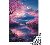 Fiore ciliegio montagna Puzzle Classico Da 1000 Pezzi, Per Adulti Di Tutte Le Età, Cartone Premium, Arredamento Interno, Regalo Per Donne, Puzzle Di Relax 70x50cm/1000pcs