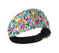Fiore colorato Bella no slip moda fasce elastiche tennis fasce per il sudore per Yoga Allenamenti basket bandas para el cabello deportivas