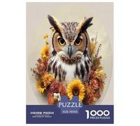 Fiore con gatto Jigsaw 1000 Pezzi Pet Animaliis Puzzle Per Adulti Decorazione Interna Unica Regalo Per Amore E Amico Gioco Education Per Gioco Familiare Stress Relief 70x50cm/1000pcs