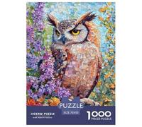 Fiore con gatto Pet Animaliis 1000 Pezzi Jigsaw Adulto Puzzle Decorazione Interna Unica Gioco Education Regalo Per Amore E Amico Per Gioco Familiare Stress Relief Toy 70x50cm/1000pcs
